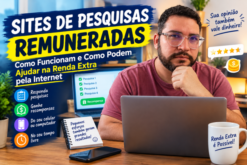 Sites de Pesquisas Remuneradas: Como Funcionam e Como Fazer Renda Extra pela Internet